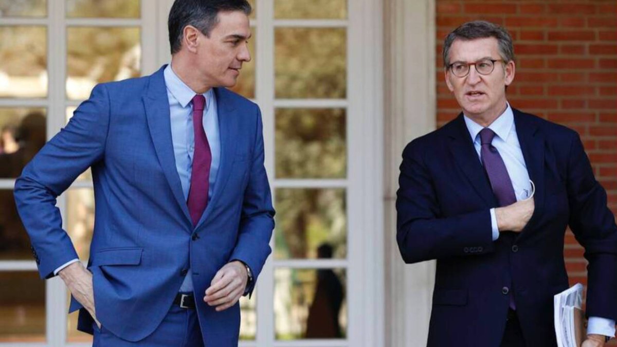 Pedro Sánchez y Alberto Núñez Feijóo