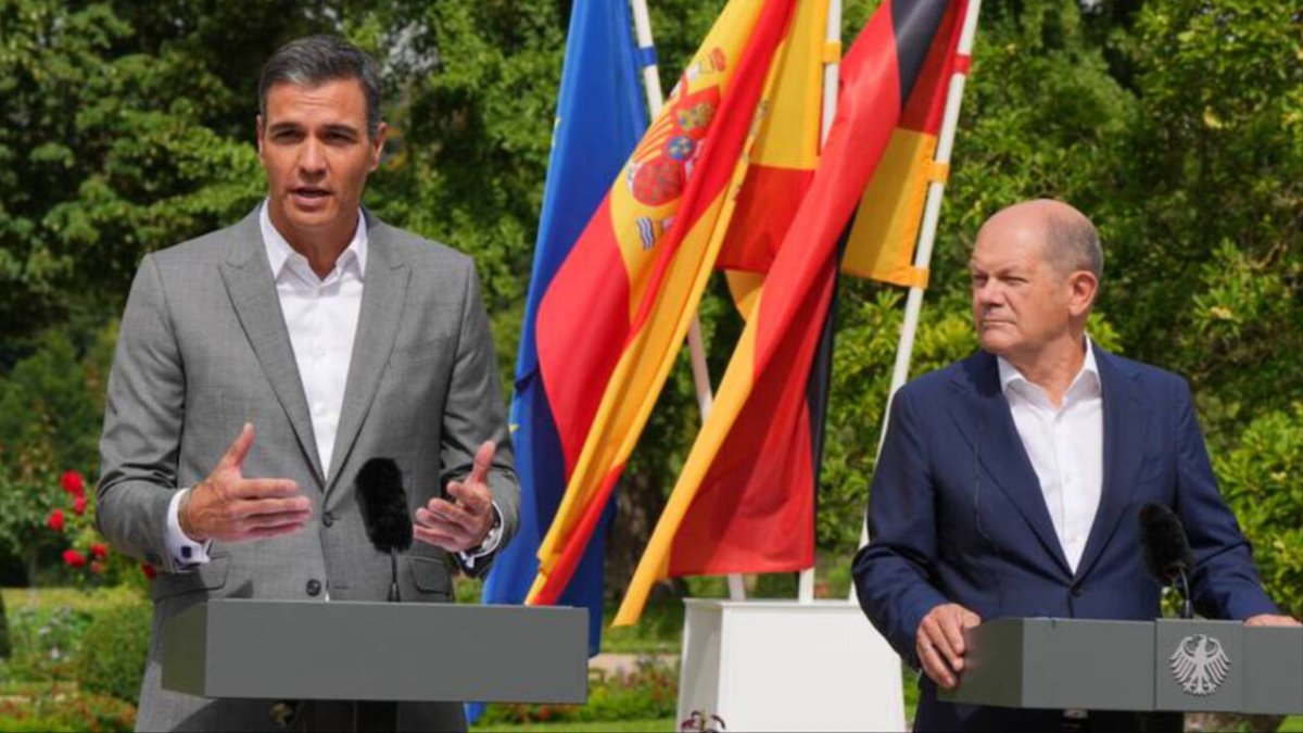 Pedro Sánchez y Olaf Scholz