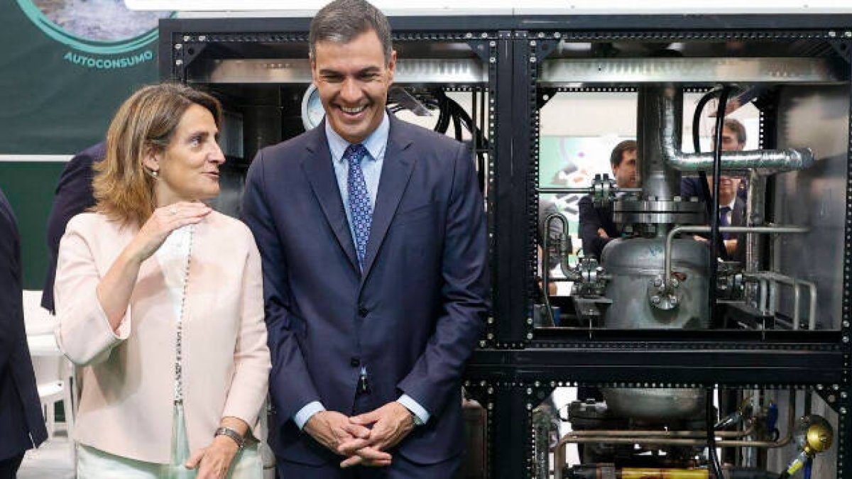 Teresa Ribera y Pedro Sánchez