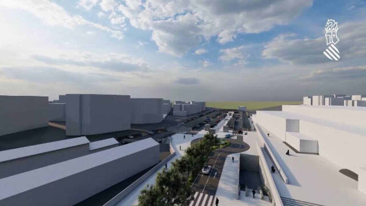 Maqueta de la estación intermodal de Alicante