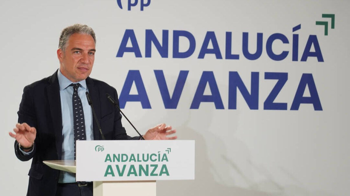El coordinador de campaña del PP, Elías Bendodo.
