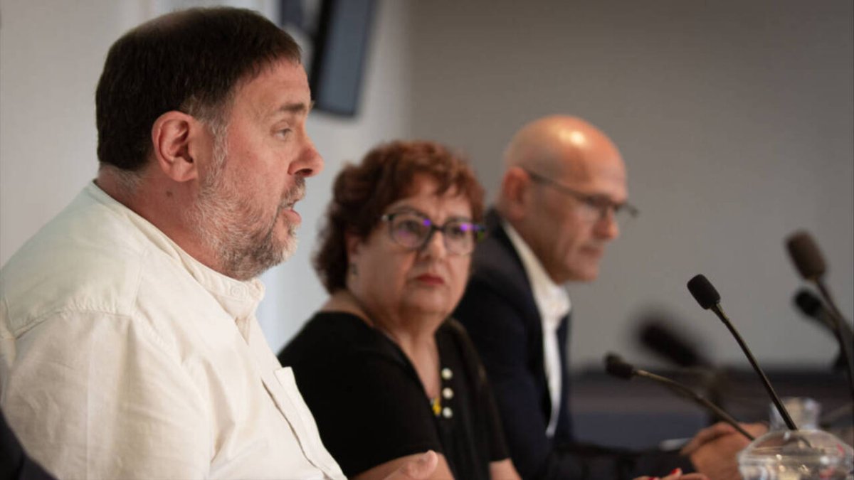 Oriol Junqueras y el resto de líderes secesionistas