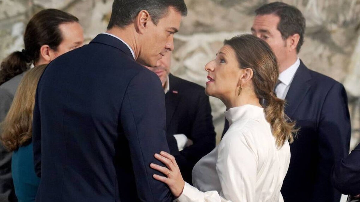 Pedro Sánchez y Yolanda Díaz