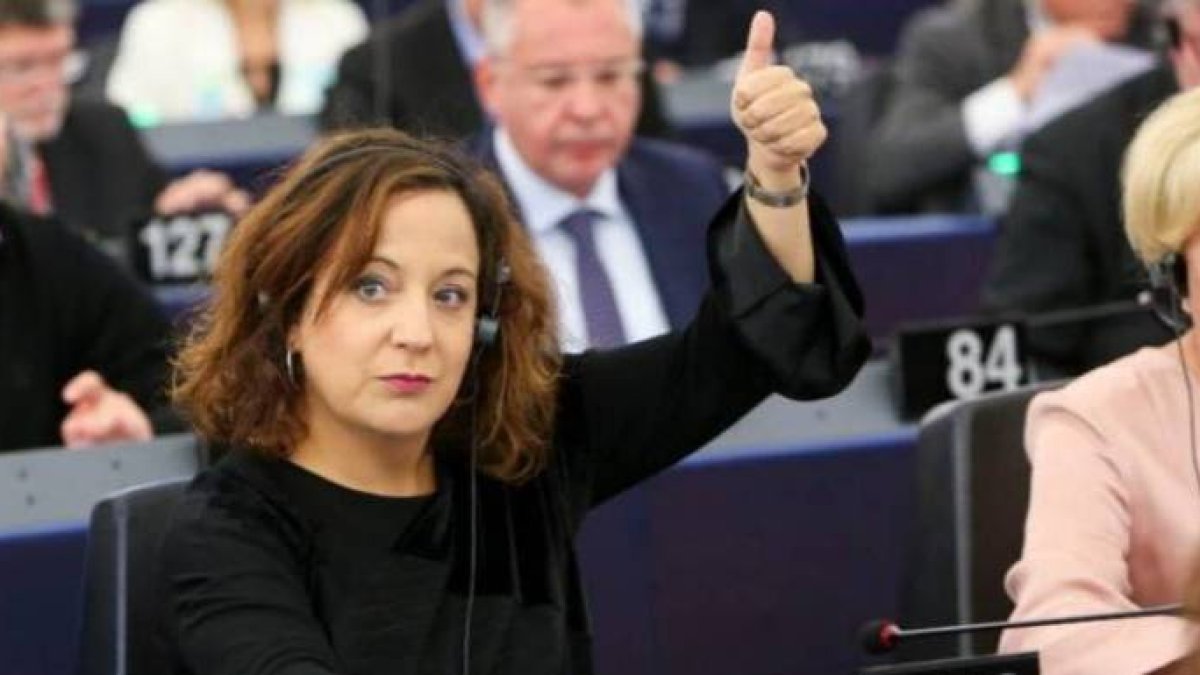 La líder de los socialistas en el Parlamento Europeo, Iratxe García.