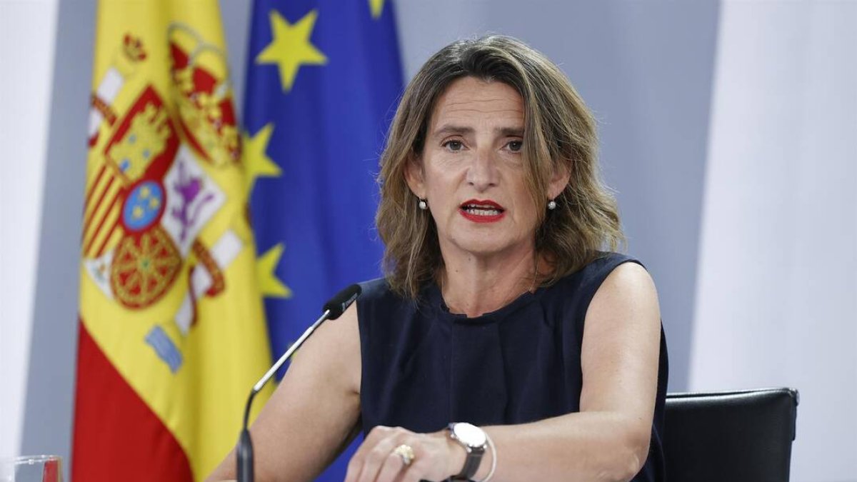 La vicepresidenta tercera y ministra para la Transición Ecológica y el Reto Demográfico, Teresa Ribera.