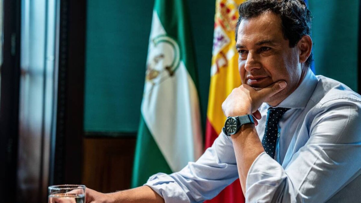 El presidente de la Junta de Andalucía, Juanma Moreno.