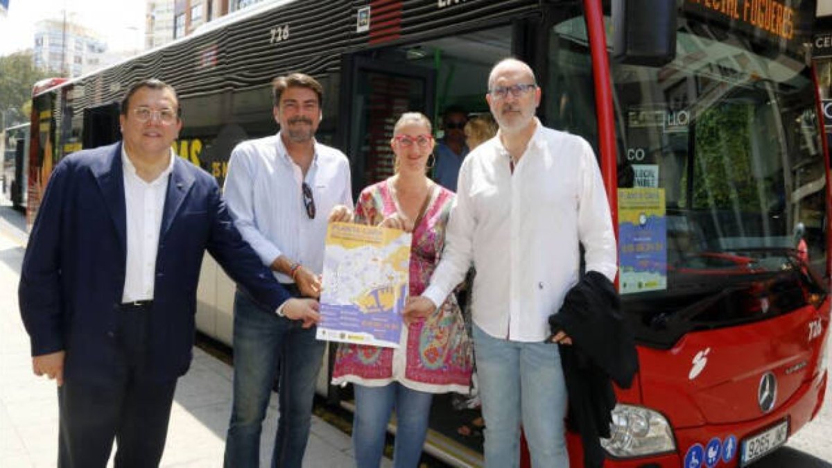 En marcha el bus gratuito de Hogueras y refuerzo a líneas circulares y nocturnas