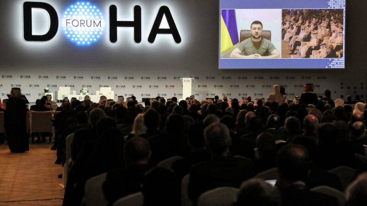 Zelenski en Doha