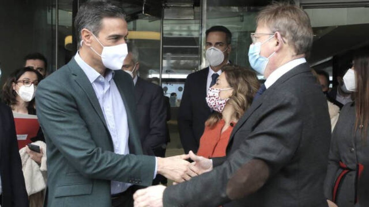 Ximo Puig y Pedro Sánchez en un reciente encuentro en Alicante