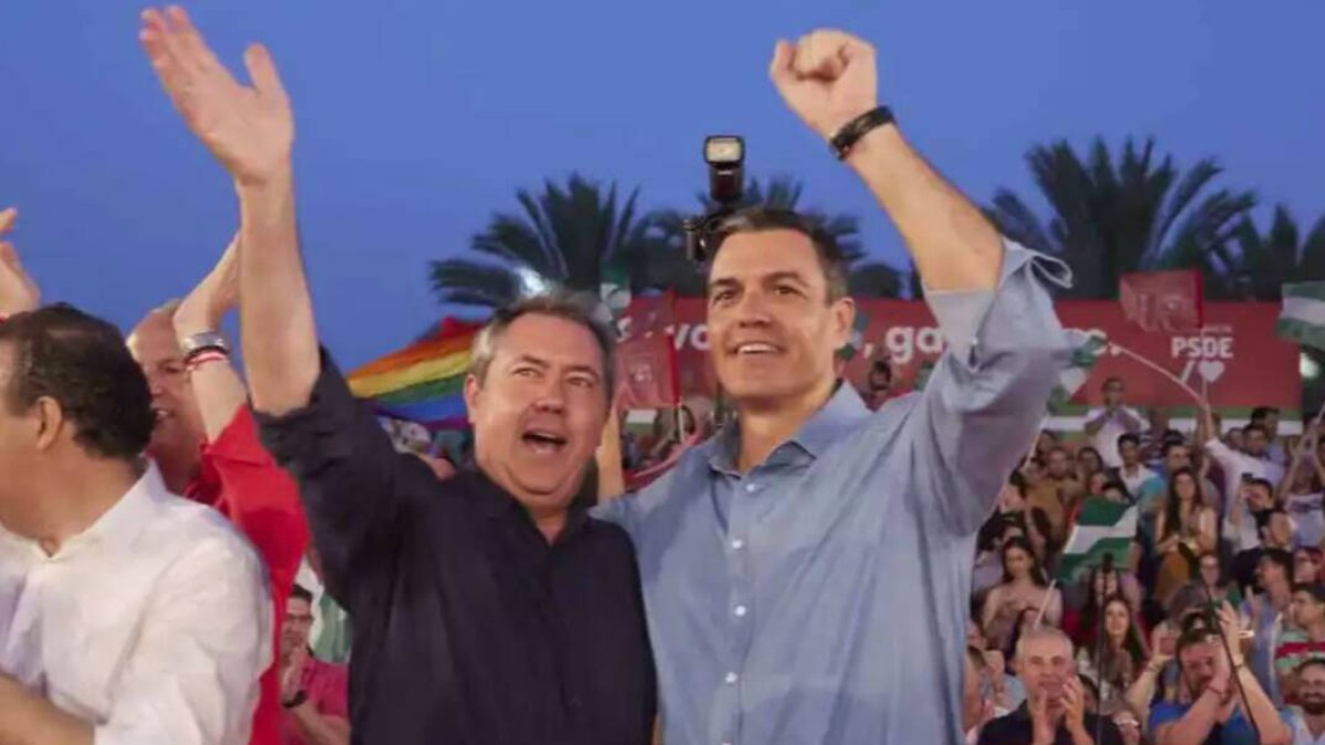 Juan Espadas y Pedro Sánchez