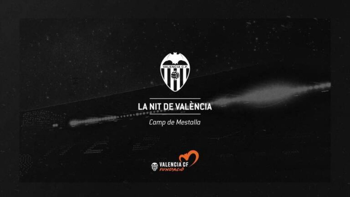 Imagen del cartel promocional de la gala solidaria 'La Nit de València' - VALENCIA CF