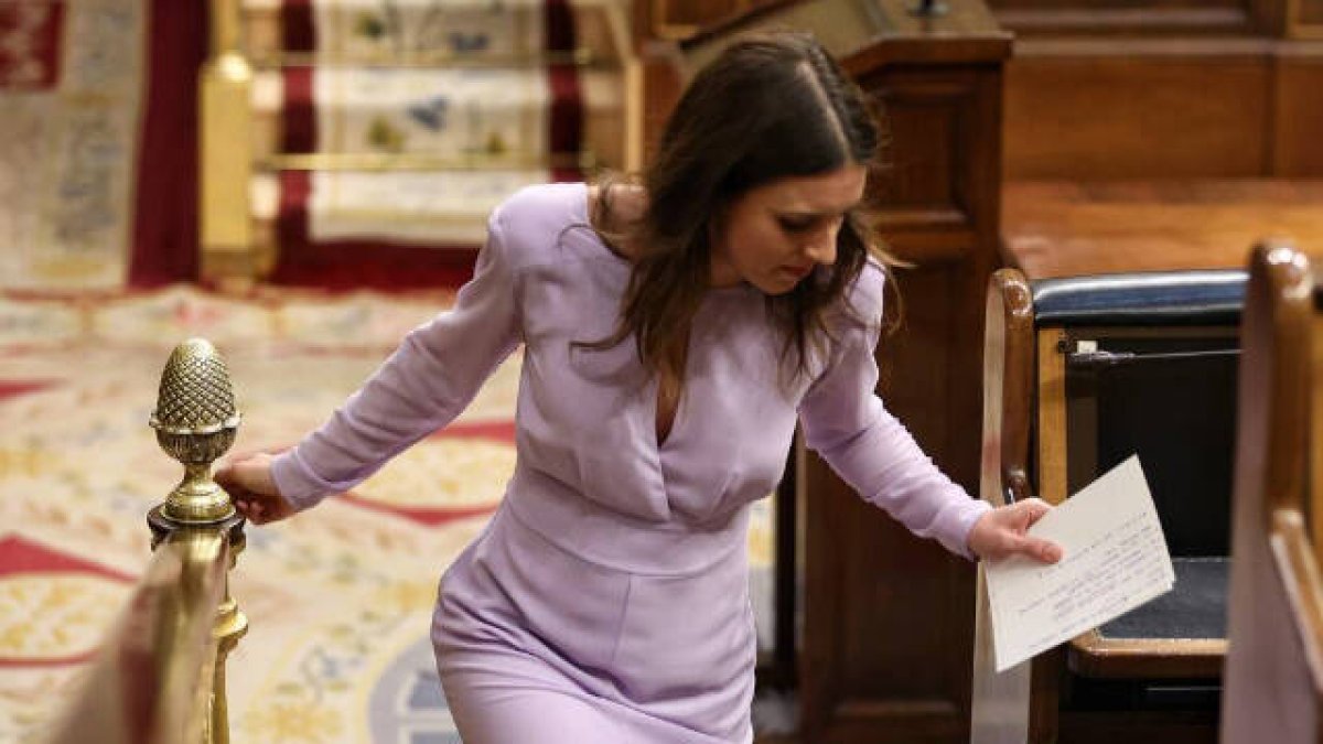 La ministra de Igualdad, Irene Montero