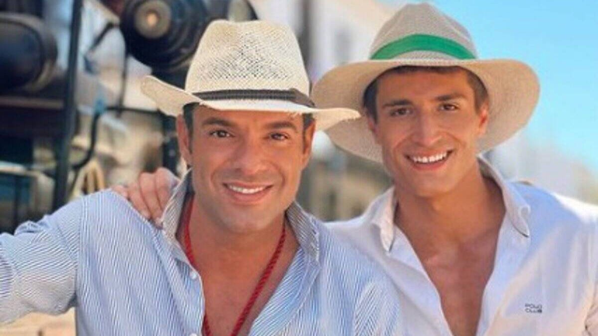 Antonio Rossi junto a Hugo Fuertes.