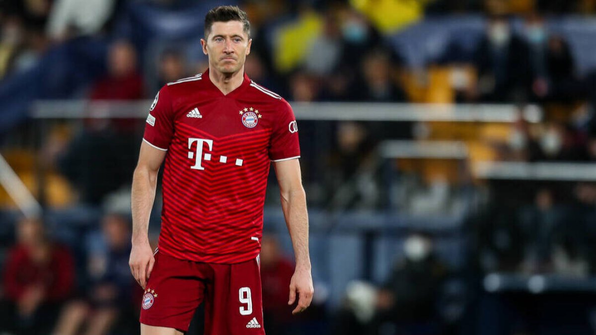 Lewandowski, durante un partido con el Bayern de Munich