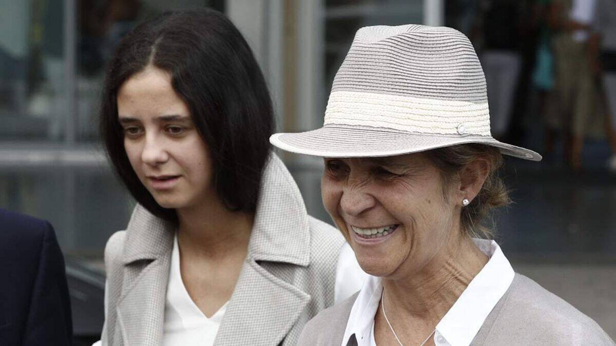 Victoria Federica junto a su madre, la Infanta Elena.