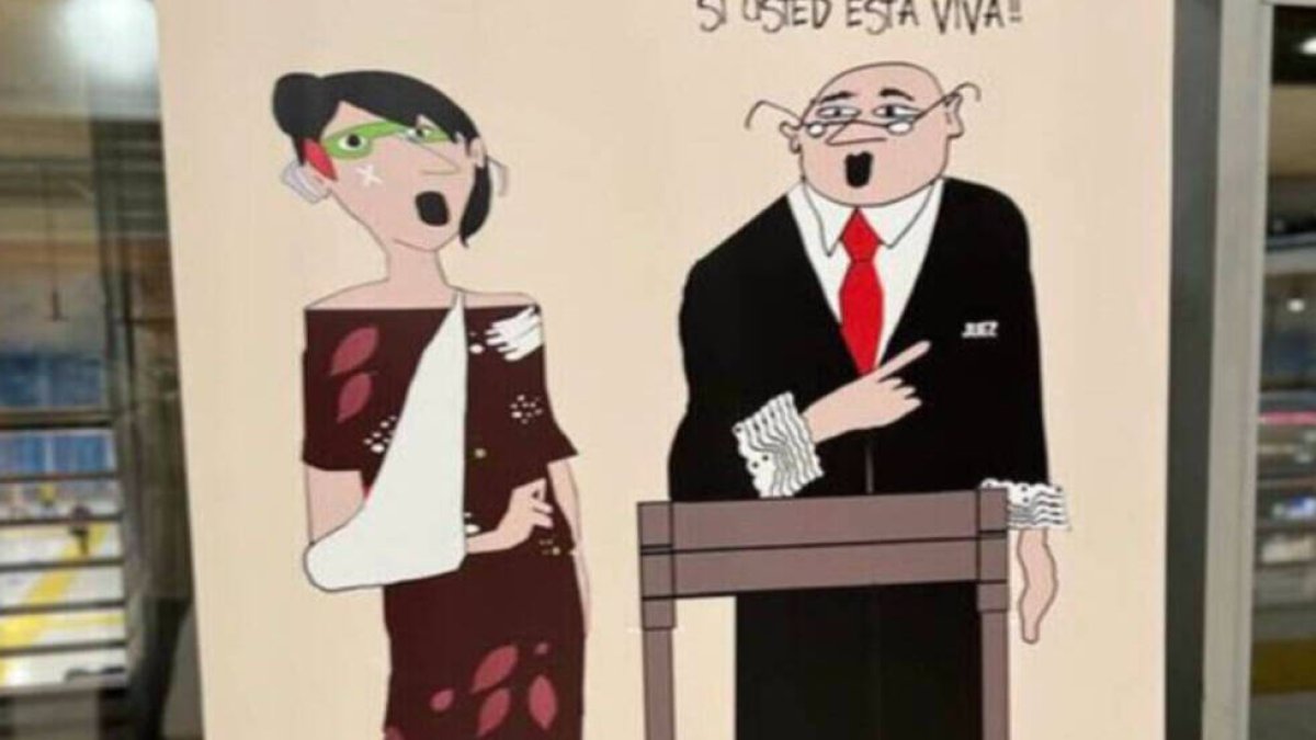 El polémico cartel en contra de la violencia de género