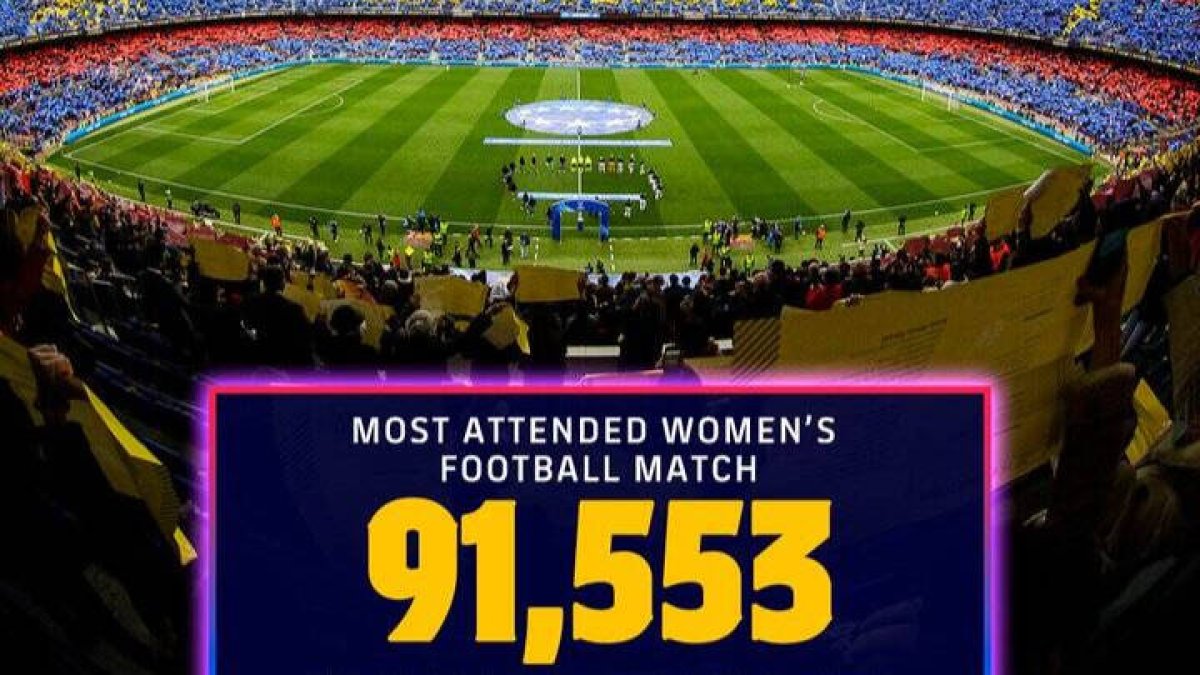 Lleno en el Nou Camp para ver la victoria del Barça ante un muy combativo Madrid