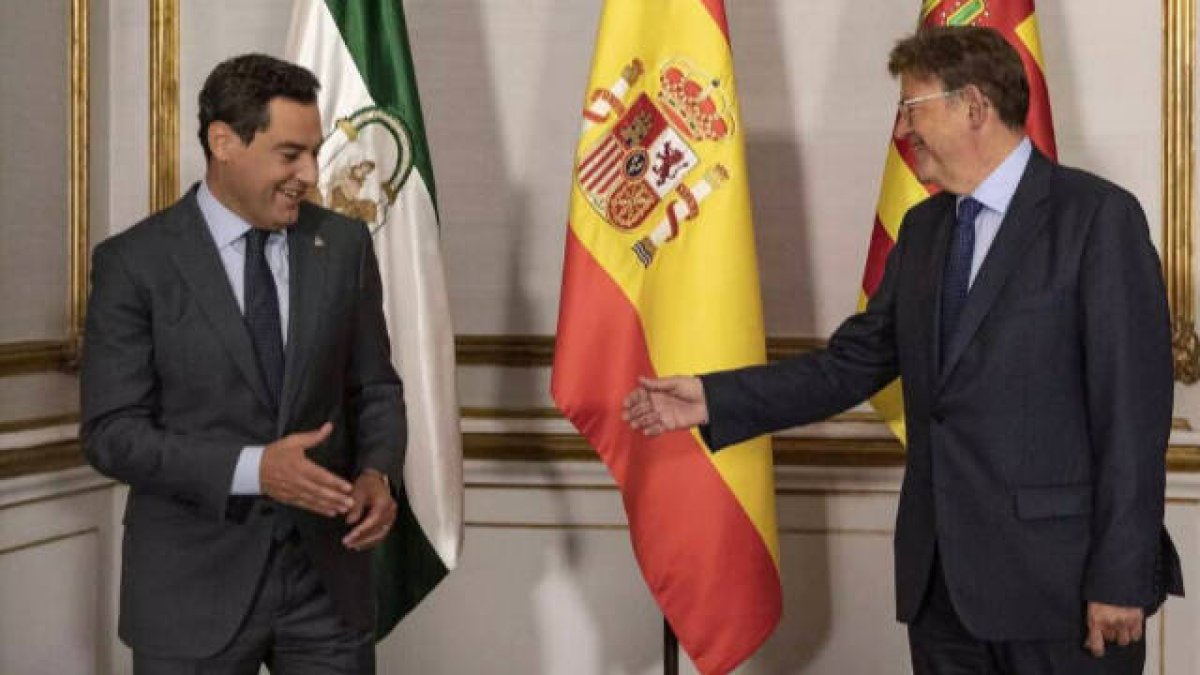 Juanma Moreno y Ximo Puig en uno de sus encuentros