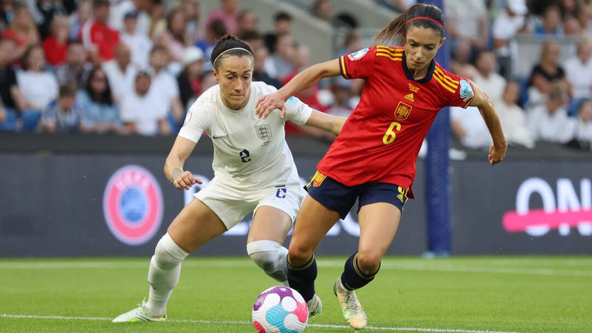 Imagen del partido entre Inglaterra y España