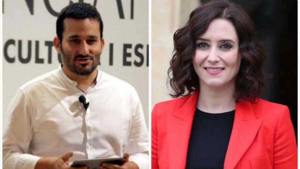 El conseller de Educación, Vicent Marzà, y la presidenta de Madrid, Isabel Díaz Ayuso