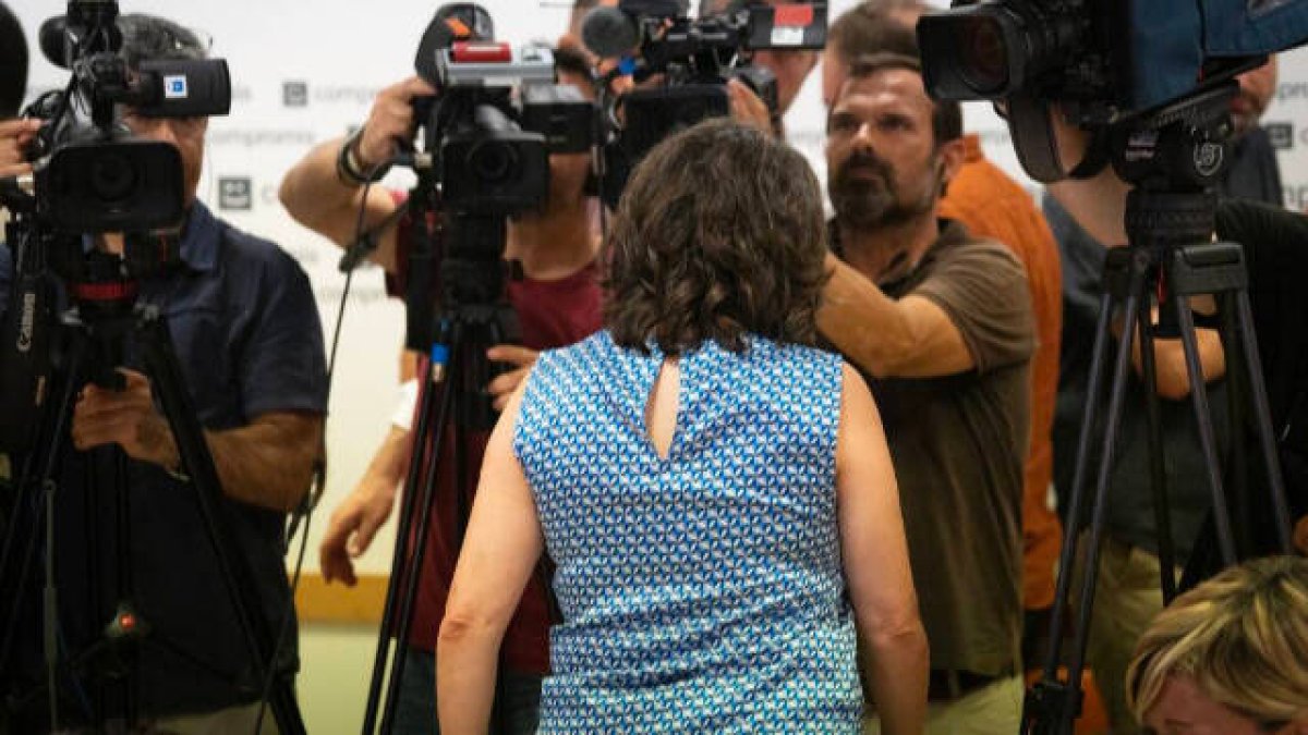 Mónica Oltra en su dimisión