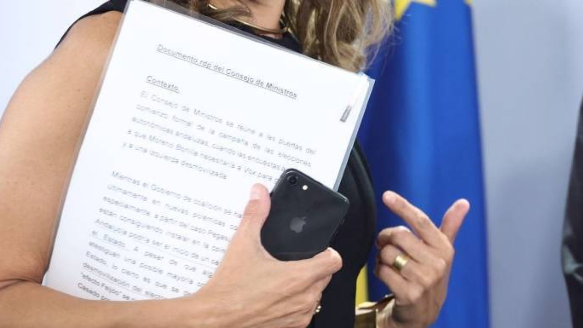 El documento de Yolanda Díaz.