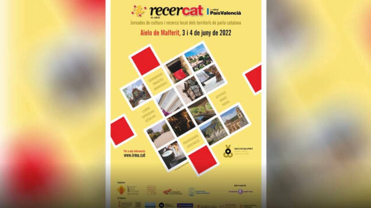 Cartel de Recercat, la fiesta catalanista que se celebra en Aielo de Malferit con colaboración de la Generalitat y el Ayuntamiento