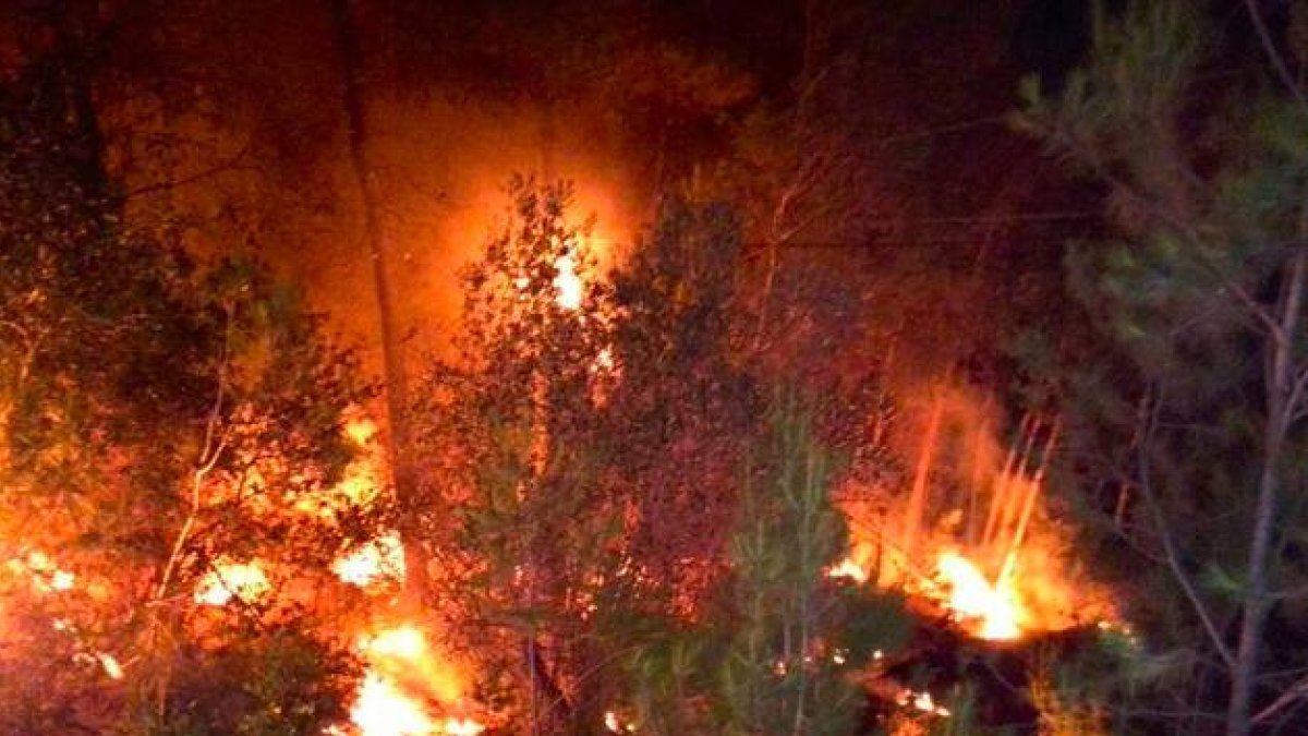 Imagen de archivo de un incendio forestal.