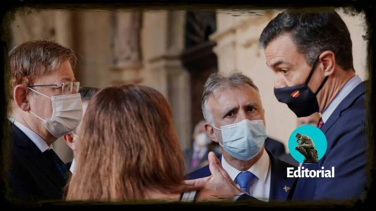 Sánchez y el presidente valenciano Ximo Puig