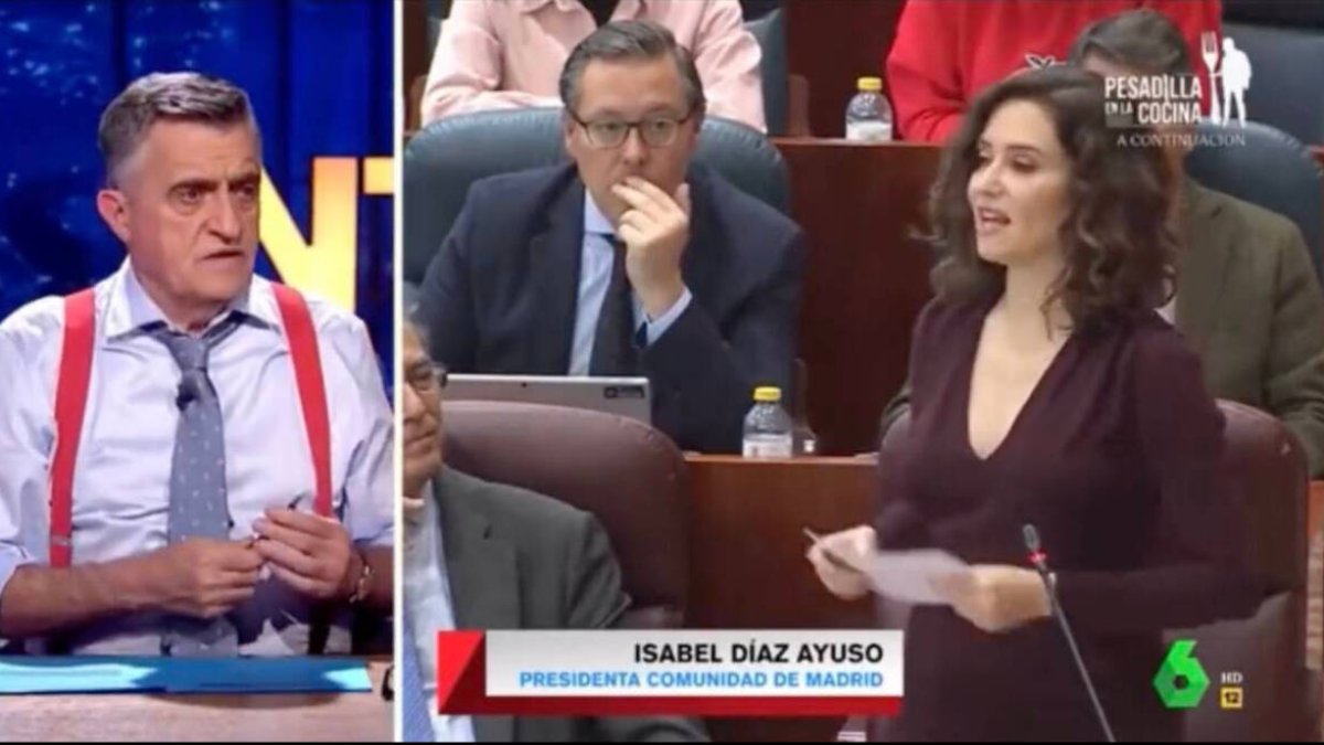 El Gran Wyoming opinando de Ayuso en El Intermedio