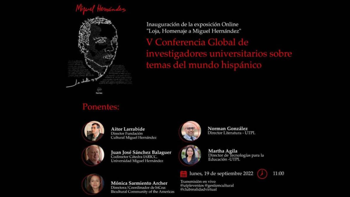 La Cátedra IARICC participa en un homenaje a Miguel Hernández en Ecuador