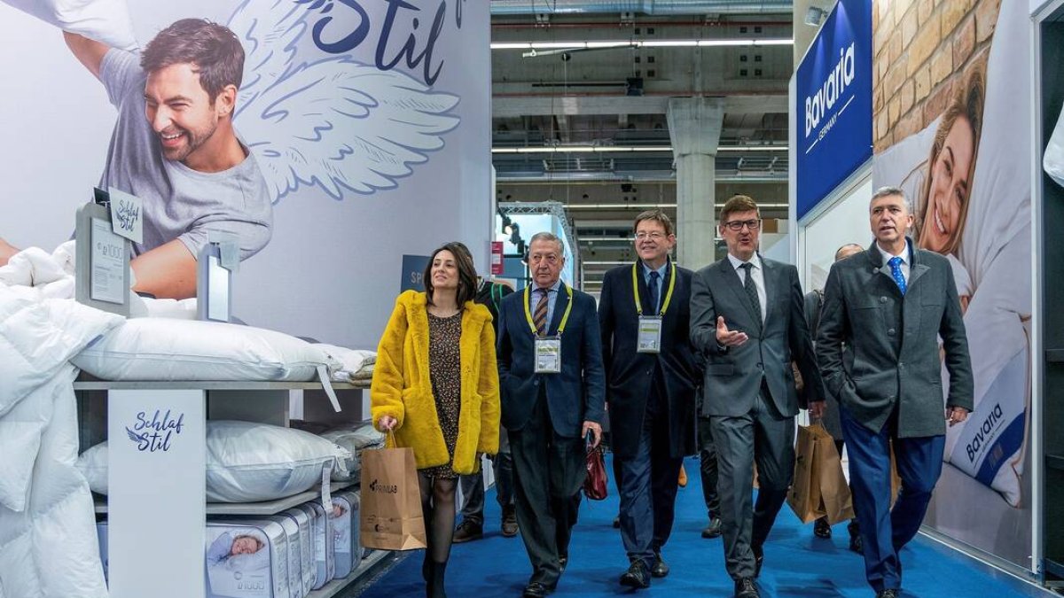 Ximo Puig en la feria Heimtextil 2020 - GVA