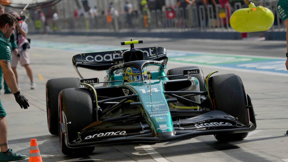 Fernando Alonso en Baréin.