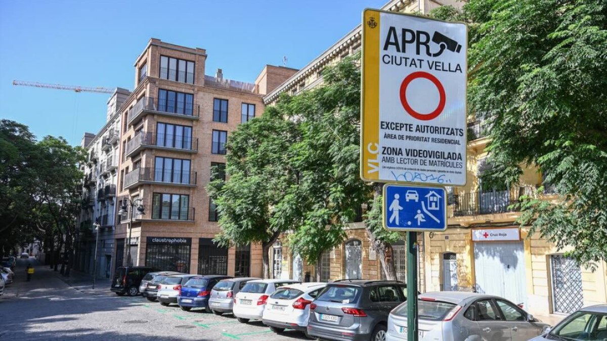 Señal del APR Ciutat Vella.