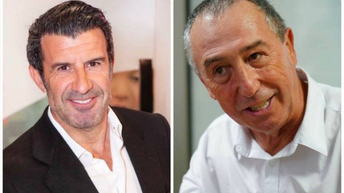 Luis Figo y Joan Baldoví