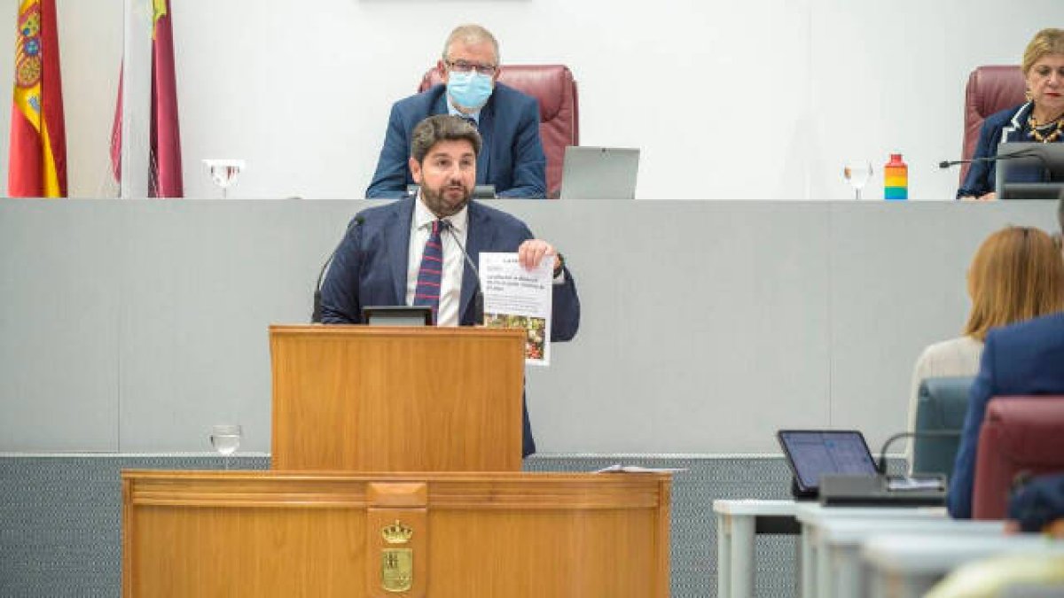 López Miras en el Debate del Estado de la Región