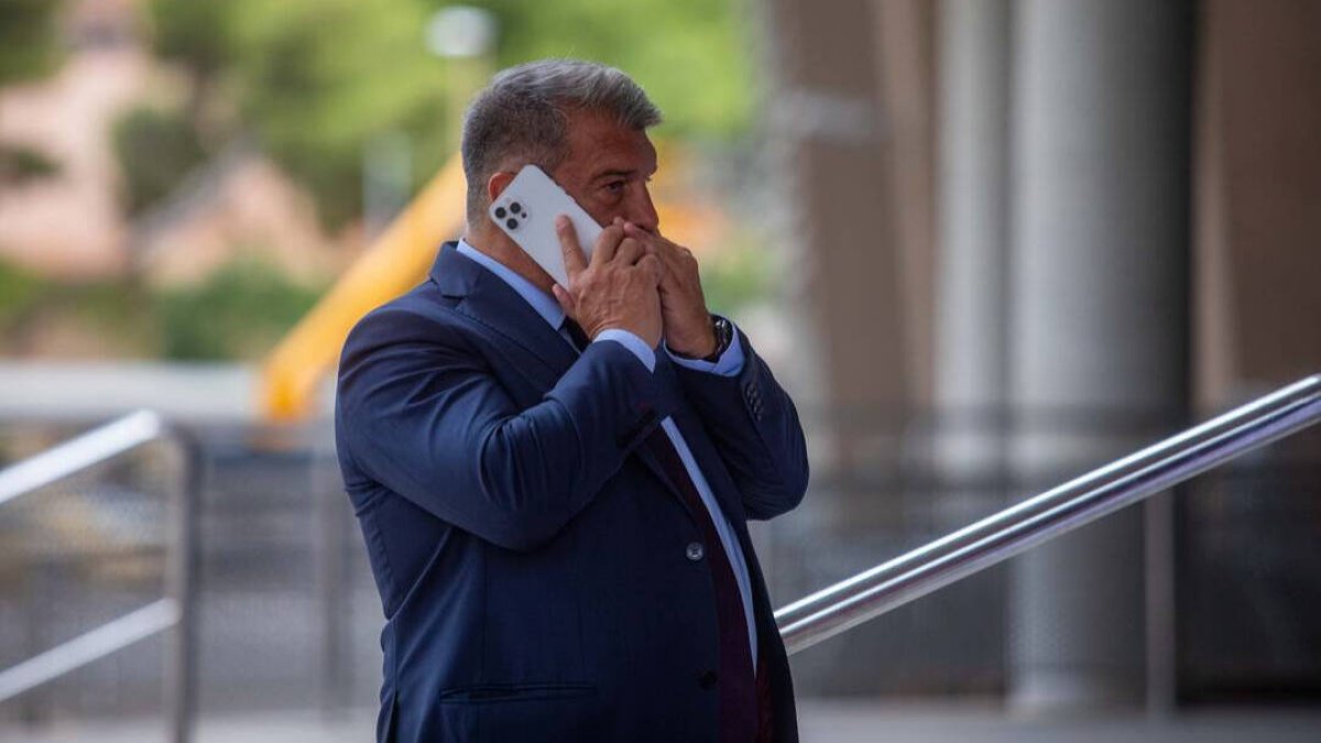 El presidente del Fútbol Club Barcelona, Joan Laporta.