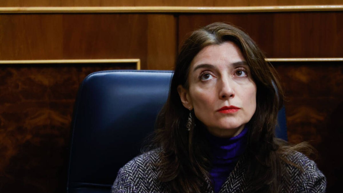 La ministra Llop, este miércoles en el Congreso.