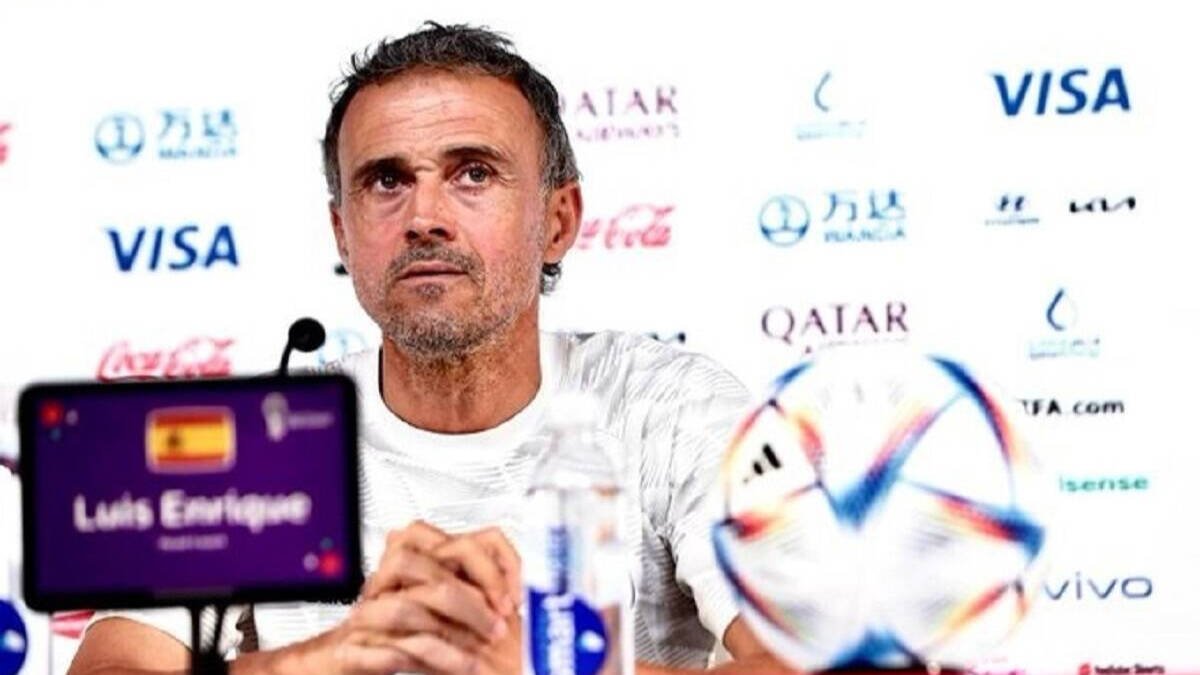 Luis Enrique, en la rueda de prensa previa al partido ante Marruecos.