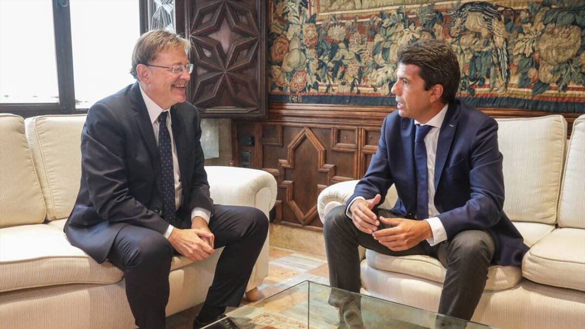 El presidente de la Generalitat, Ximo Puig y Carlos Mazón, presidente de la Diputación de Alicante.
