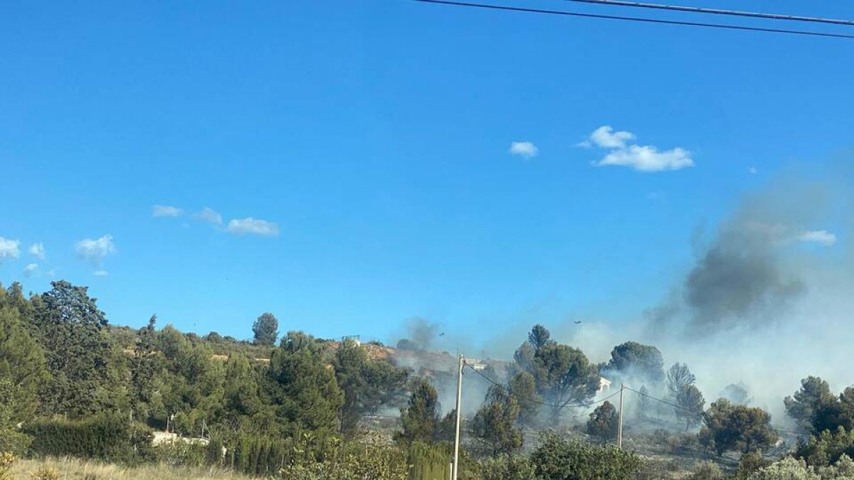Incendio de la Pobla de Vallbona.