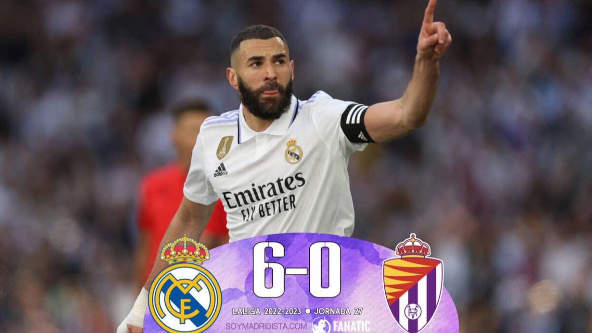 Real Madrid 6 - 0 Valladolid: Los tiempos de Benzema