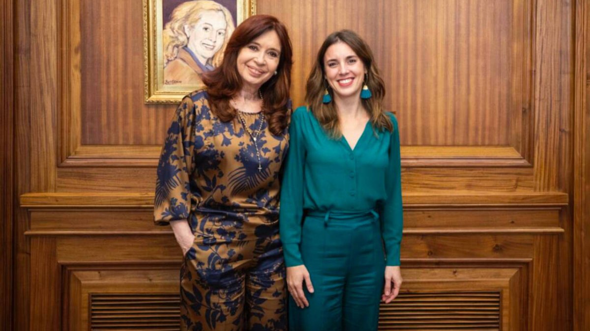 Cristina Fernández e Irene Montero