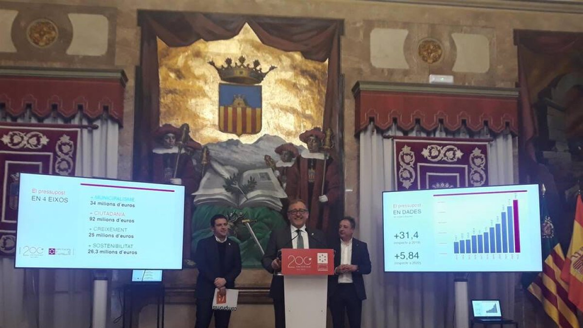 Presentación de los presupuestos de la Diputación para 2023 - EUROPA PRESS