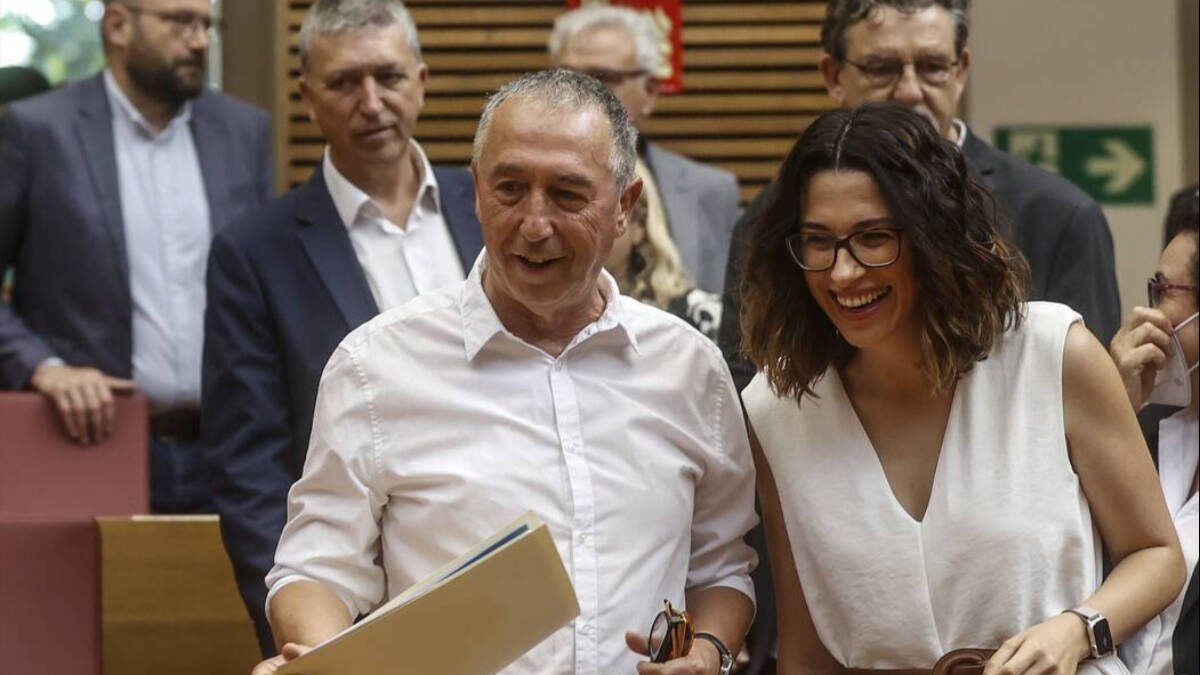 Joan Baldoví y Aitana Mas.