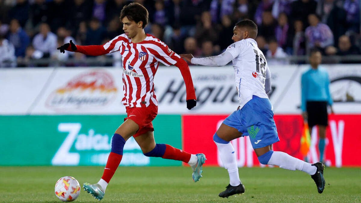Joao Félix durante el Almazán - Atlético de Madrid.