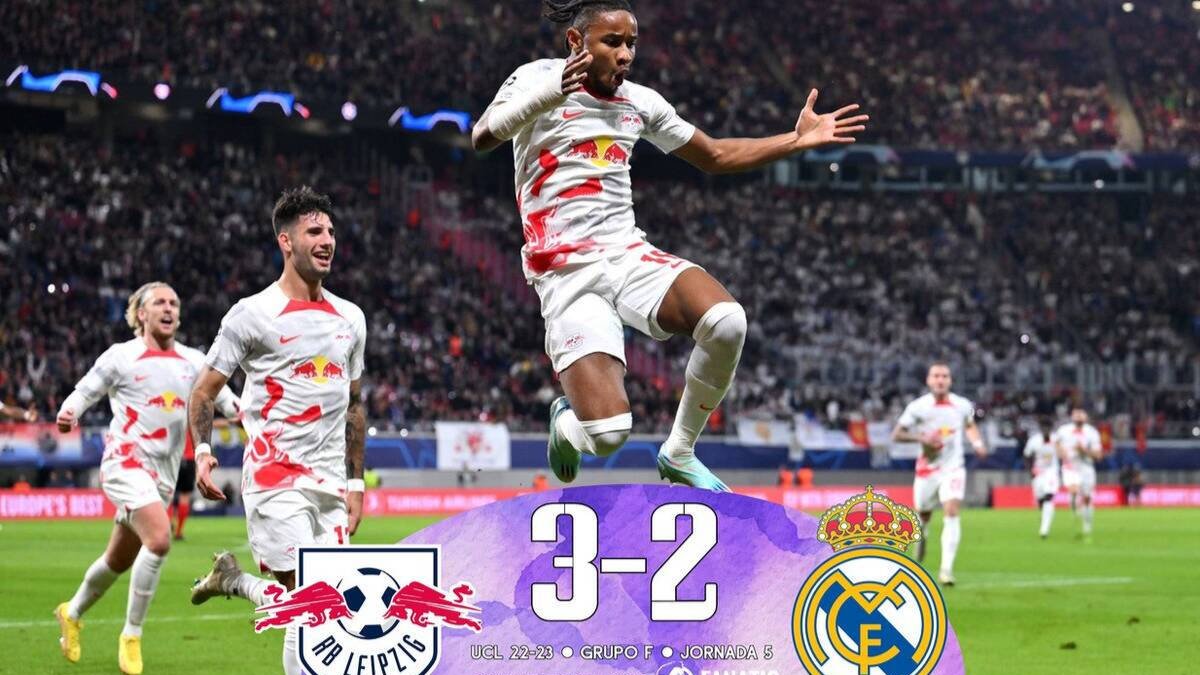 Lepizig 3 - 2 Real Madrid.