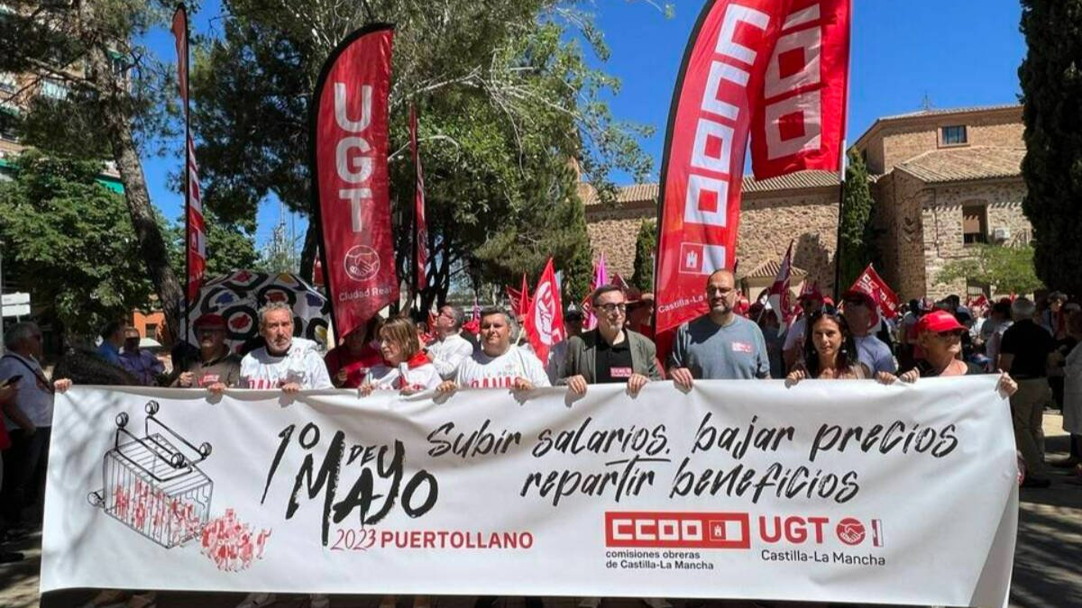 Manifestación del 1º de Mayo en Puertollano.