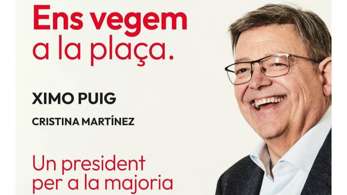 Cartel del acto de Ximo Puig