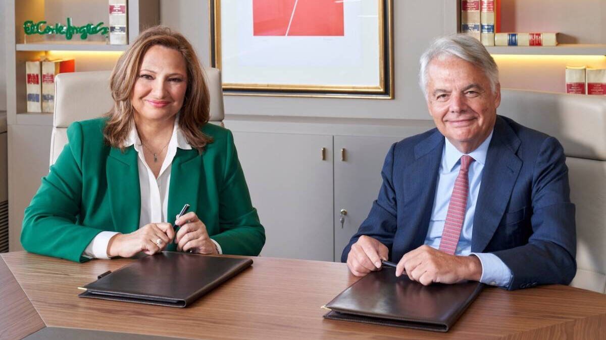 Marta Álvarez, presidenta de El Corte Inglés, e Ignacio Garralda,presidente del Grupo Mutua.
